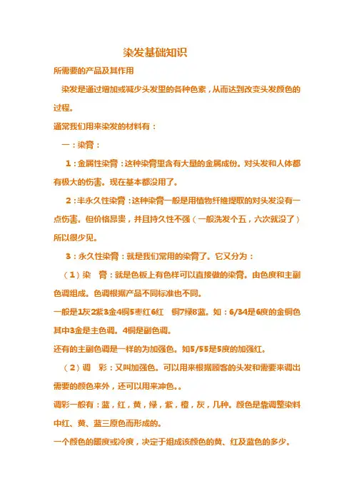 值得学习的染发基础知识