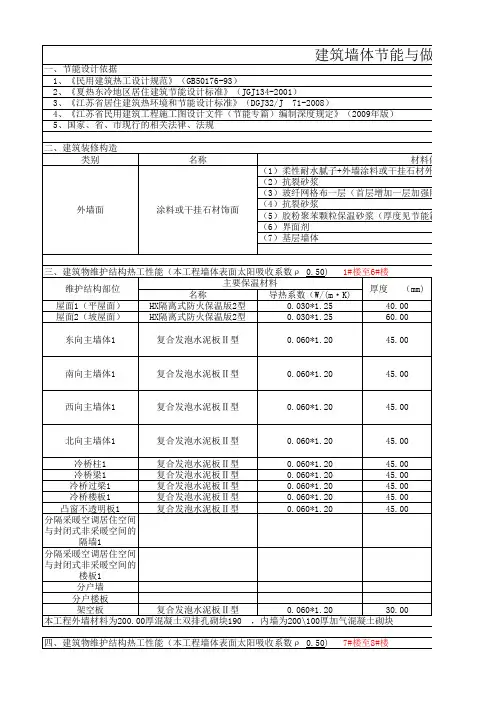 建筑墙体节能与做法