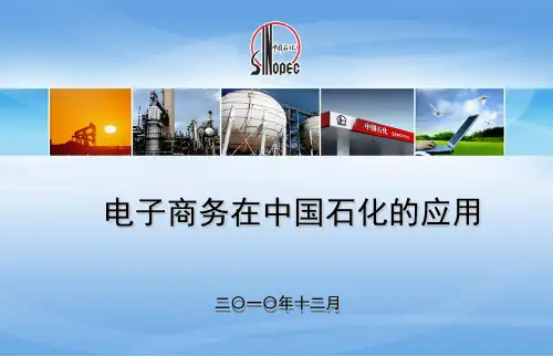 电子商务在中国石化应用