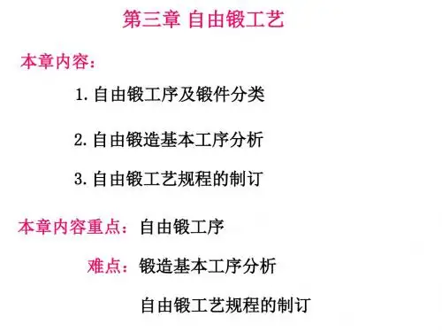 【经典】第三章自锻工艺