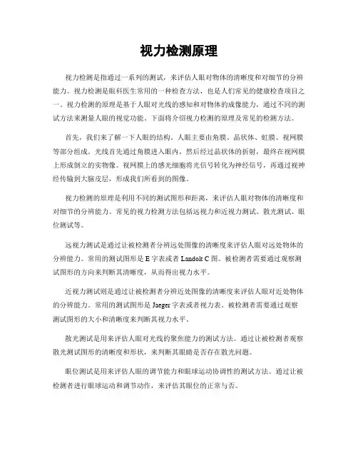 视力检测原理