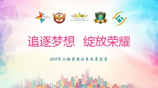 荣誉体系宣导ppt课件
