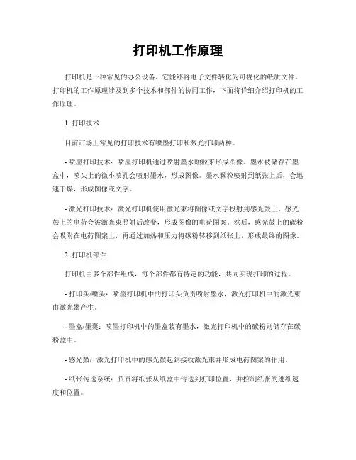 打印机工作原理