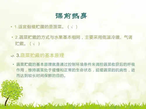 马铃薯的贮藏