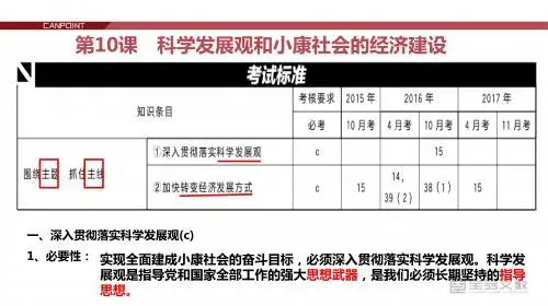 第十课-科学发展观和小康社会的经济建设-政治
