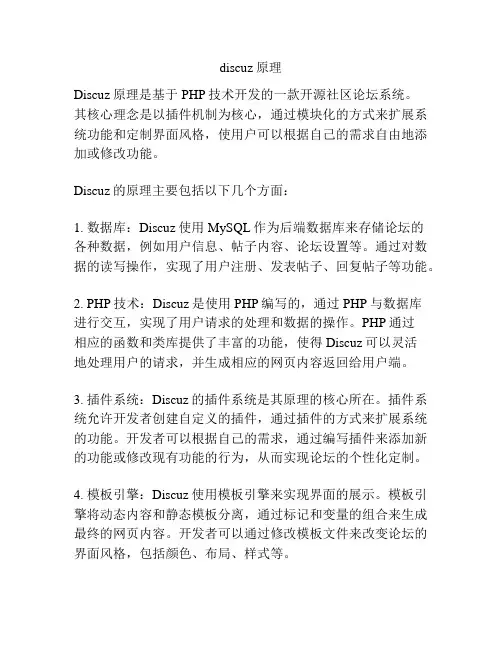 discuz原理