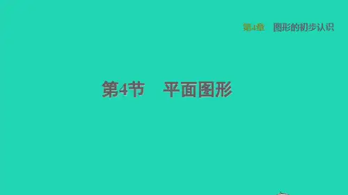 数学课件 华东师大版七年级上册 同步教学第4章图形的初步认识第四节平面图形