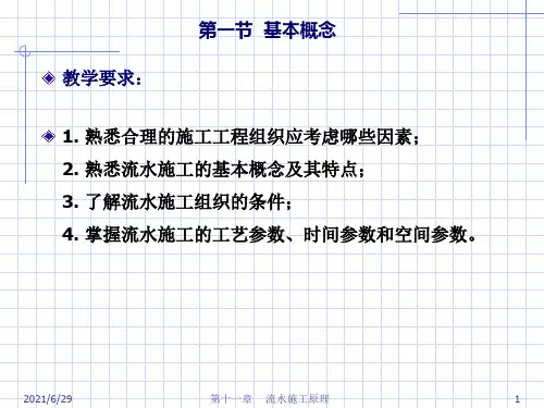 第11章  流水施工