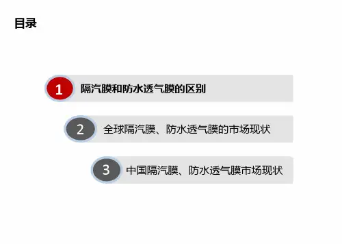 隔汽膜和防水透气膜研究报告