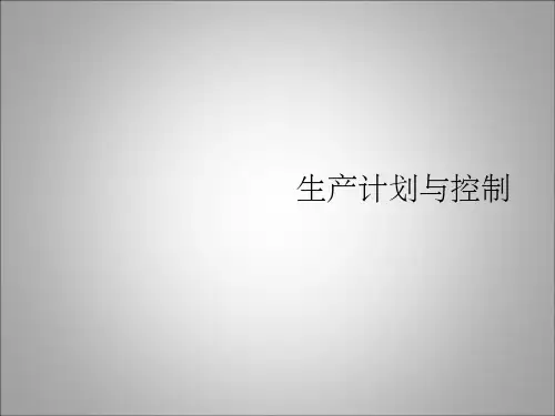 主生产计划模板ppt课件