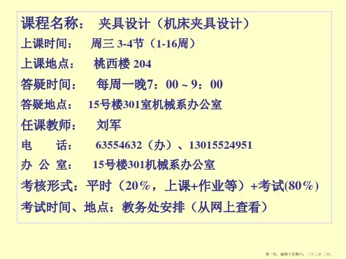 夹具第3章夹紧