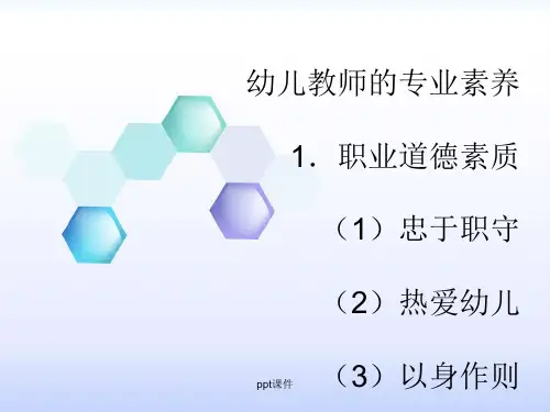 幼儿教师的专业素养ppt课件