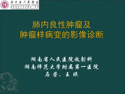 肺部良性肿瘤及肿瘤样病变