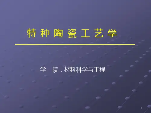 特种陶瓷工艺学3