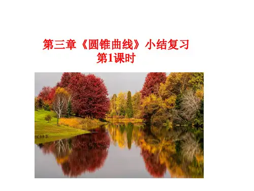 人教A版选择性必修第一册第三章《圆锥曲线》小结课件