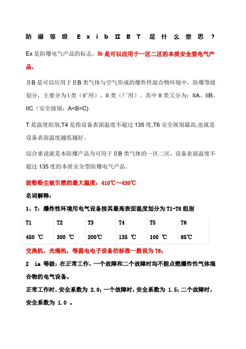 防爆等级E ib