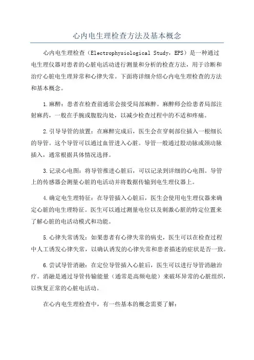 心内电生理检查方法及基本概念