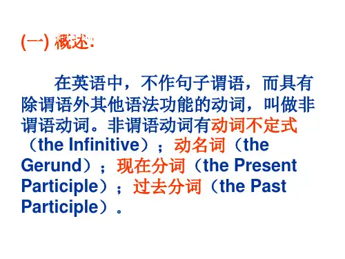 英语语法专题非谓语动词ppt课件