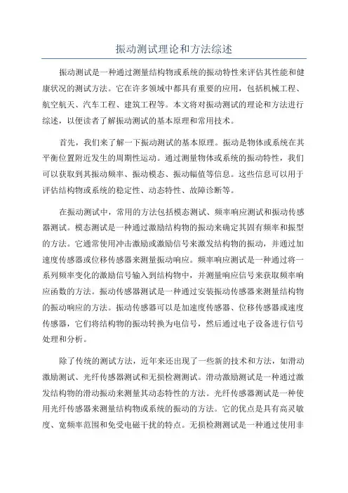 振动测试理论和方法综述