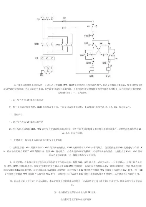 电机正反转接线图