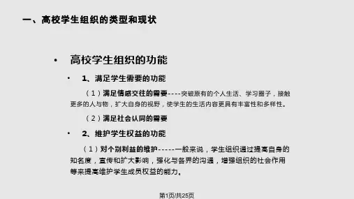 第一期学生干部培训PPT课件