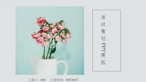 文艺清新店铺双十一活动策划PPT模板课件