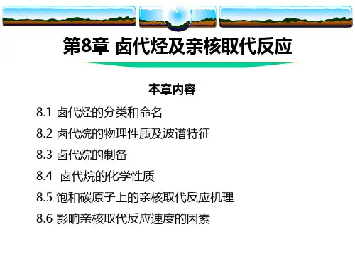 第8章 卤代烃及亲核取代反应