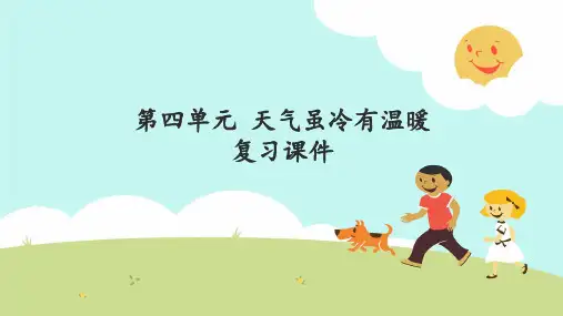 【人教部编本】一年级上册道德与法治第四单元天气虽冷有温暖复习PPT