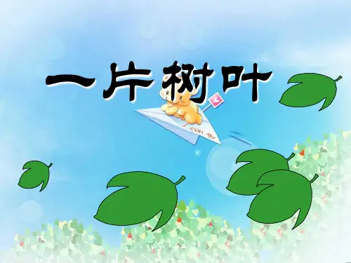 《一片树叶》PPT  图文