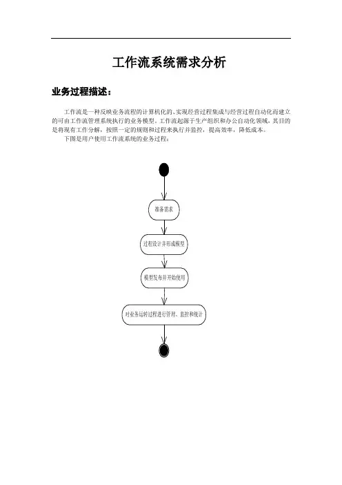 工作流系统需求分析