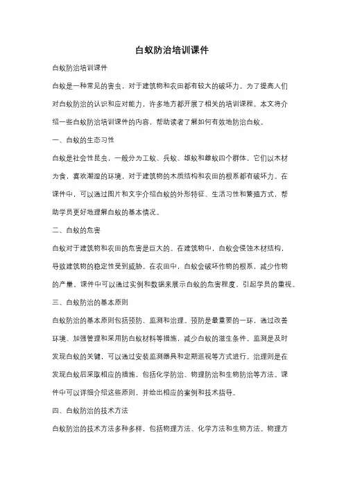 白蚁防治培训课件