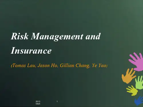 风险管理与保险Risk Management and Insurance第一章