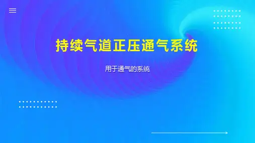 持续气道正压通气系统