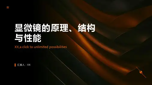 显微镜的原理及显微镜的结构与性能