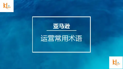 亚马逊运营常用术语-运营干货