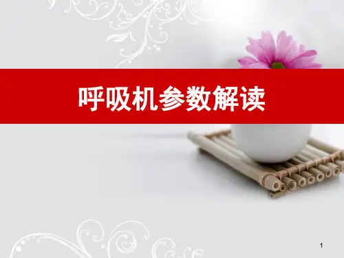 呼吸机参数解读PPT幻灯片