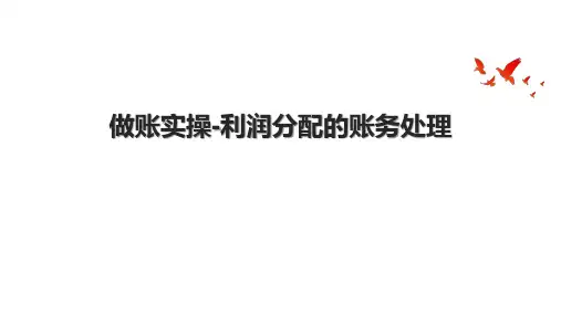 做账实操-利润分配的账务处理.pptx