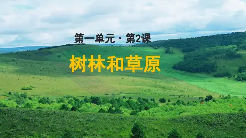 《树林和草原》公开课教学PPT课件(高中语文北师大版必修4)