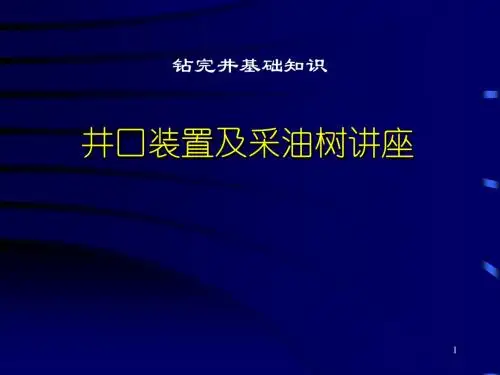 井口装置及采油树讲座