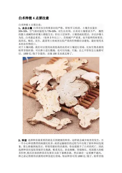 白术种植4点要注意