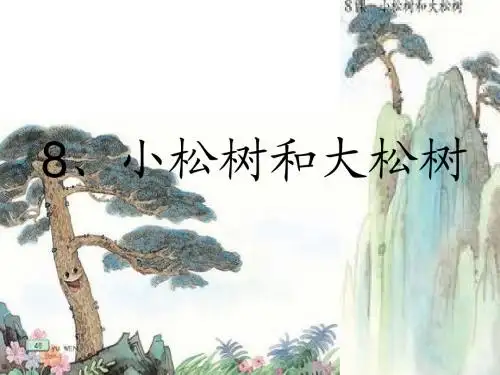 《小松树和大松树》课件