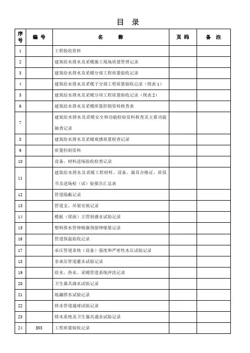 江苏省建筑工程施工质量验收资料