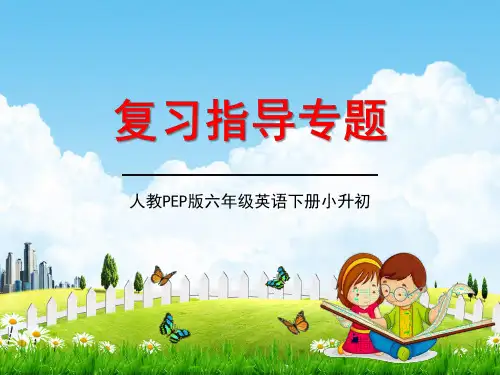 人教PEP版小升初英语《复习指导专题》精品教学课件PPT优秀课件
