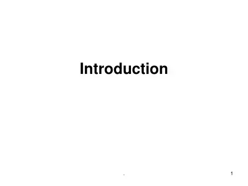 Introduction--硕士论文引言部分写法PPT课件