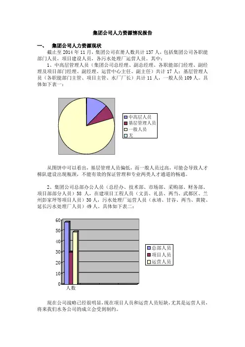 (完整word版)集团公司人员结构分析