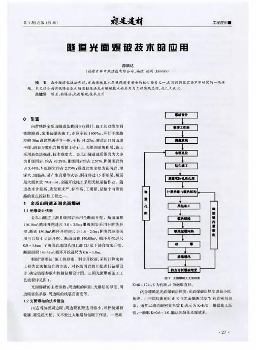 隧道光面爆破技术的应用