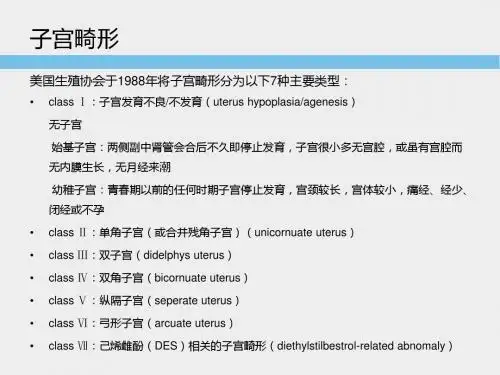 子宫畸形超声诊断标准与思路