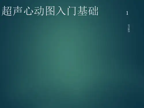超声心动图入门基础  ppt课件