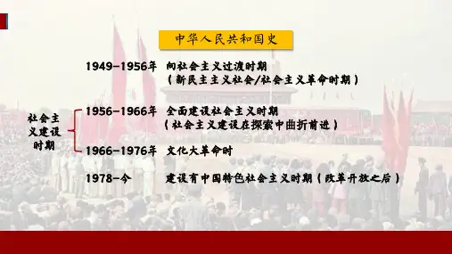 【高中历史】中华人民共和国成立和向社会主义的过渡课件+统编版(2019)必修中外历史纲要上册