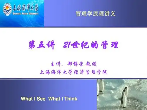 第五讲 21世纪的管理